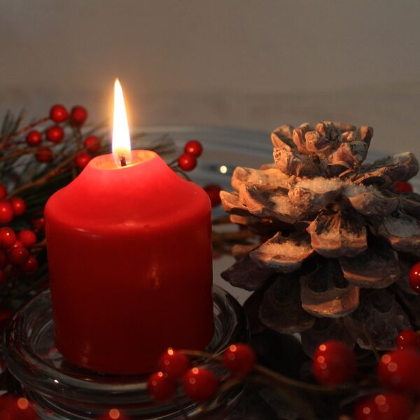 candle, burning candle, flower arrangement-2766283.jpg
